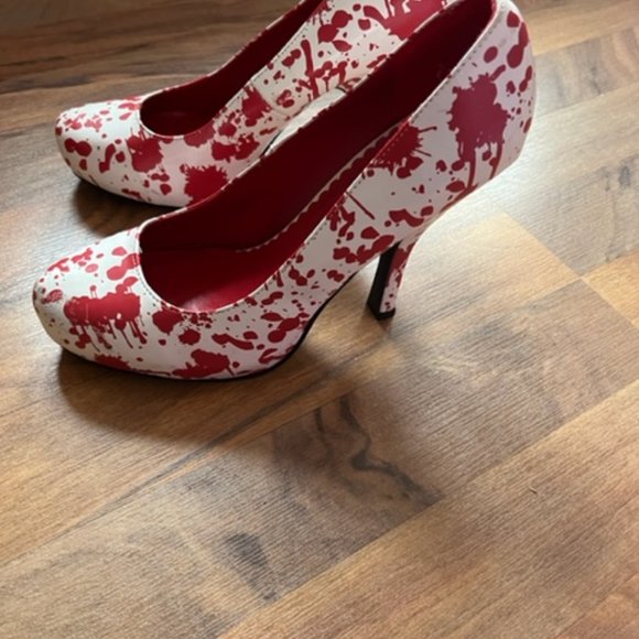 Ten Thirty One Blood Spattered High Heel Stilettoes - Picture 5 of 5